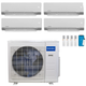 MRCOOL Olympus 4th Generation 4-Zone Ductless Mini Split AC & Heat Pump 27000 BTU (9K+9K+9K+9K), Wall Mount Units, 230V