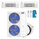 MRCOOL DIY 5th Gen 2-Zone Ductless Mini Split AC & Heat Pump 55000 BTU (18K+18K), One-Way Cassette Units, 230V