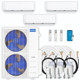 MRCOOL DIY 5th Gen 3-Zone Ductless Mini Split AC & Heat Pump 48000 BTU (12K+12K+18K), Wall Mount Units, 230V