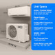 ACIQ 12,000 BTU ACIQ Essentials 21.2 SEER2 Single Zone Wall Mount Mini Split Heat Pump System - R454B | 115V
