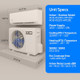 ACIQ 12,000 BTU ACIQ Standard 23.2 SEER2 Single Zone Wall Mount Mini Split Heat Pump System - R454B | 115V