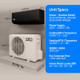 ACIQ 9,000 BTU ACIQ Essentials 19 SEER2 Single Zone Wall Mount Mini Split Heat Pump System - R454B | 115V