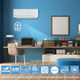 Cooper & Hunter 9,000 BTU 230V Ductless Mini Split AC Wall Mounted MIA Series Heat Pump