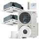 Cooper & Hunter 2 Zone 48,000 BTU OLIVIA Ductless Mini Split AC Ceiling Cassette 24k+24k