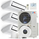 Cooper & Hunter 3 Zone 55,000 BTU Sophia Series Ductless Mini Split AC Universal Floor/Ceiling 18k+18k+18k