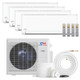 Cooper & Hunter 4 Zone 36,000 BTU OLIVIA Ductless Mini Split AC Wall Mounted 9k+9k+9k+18k