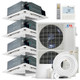 Cooper & Hunter 4 Zone 48,000 BTU OLIVIA Ductless Mini Split AC Ceiling Cassette 9k+12k+12k+18k