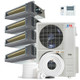 Cooper & Hunter 4 Zone 48,000 BTU Ducted Mini Split AC Concealed Duct 9k+12k+12k+18k