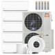 Cooper & Hunter 5 Zone 48,000 BTU HYPER Series Ductless Mini Split AC Wall Mounted 9k+9k+9k+18k+18k