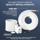 Cooper & Hunter 1/4"-3/8" Installation Kit for Ductless Mini Split, Insulated Pre-Flared Copper 16ft/25ft/50ft with Data Wires