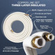 Cooper & Hunter 3/8"-5/8" Mini Split Installation Kit Insulated Pre-Flared 16ft/25ft/50ft with Connection Wires