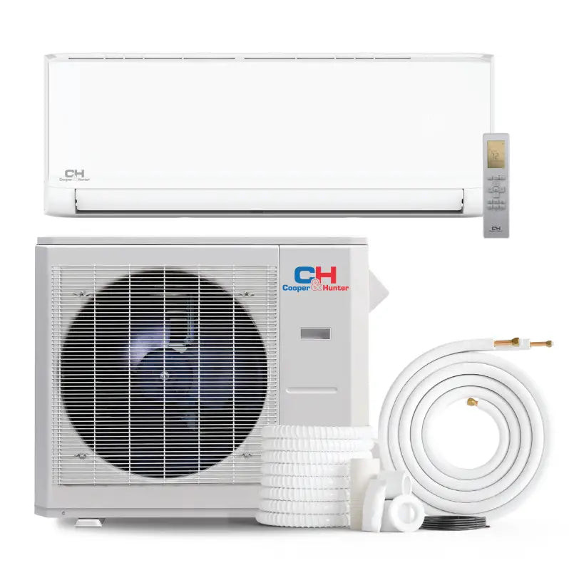 White Cooper & Hunter 36000 BTU Ductless Single Zone Mini Split Air Conditioner with R454B refrigerant 230V