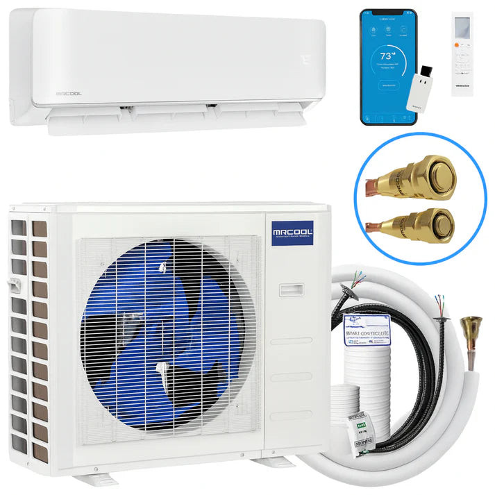 MRCOOL DIY 5th Gen Hyper Heat 12K BTU Single Zone Mini Split System 230V, DIYHH-12-HP-WM-230D25-O