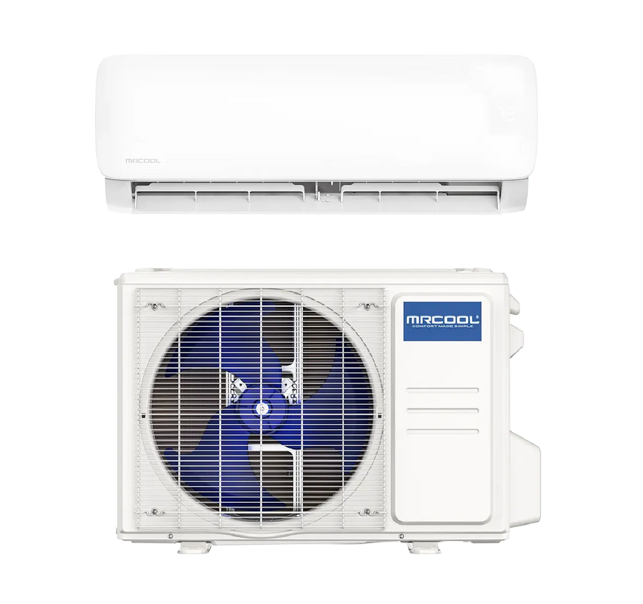 MRCOOL DIY Mini Split - EZPRO 5th Gen R454B 12,000 BTU (1 TON) 19.5 SEER2 Ductless Air Conditioner and Heat Pump with Quiet Wall Mount, Wi-Fi and includes Pre-Charged 16FT Installation Kit Complete Inverter High Wall System - EZPRO-12-HP-11516D-O