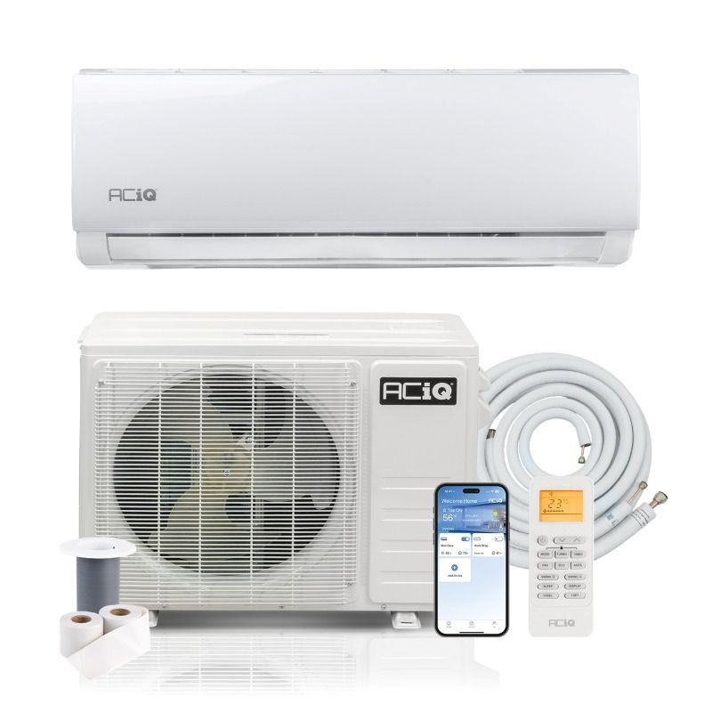 ACIQ 18,000 BTU ACIQ Essentials 19.2 SEER2 Single Zone Wall Mount Mini Split Heat Pump System - R454B | 230V