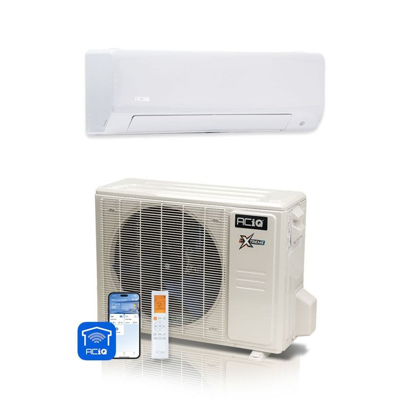 ACIQ 9,000 BTU ACiQ Extreme 28.1 SEER2 Single Zone Wall Mount Mini Split Heat Pump System - R454B | 230V
