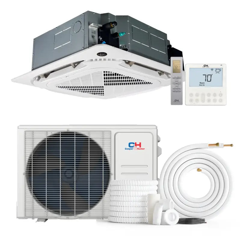 Cooper & Hunter 18,000 BTU 230V Ductless Mini Split AC Ceiling Cassette Heat Pump