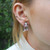 Silver & Pink Mini Gem Earring