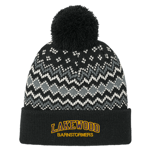 Lakewood Barnstormers Alpine Pom Beanie (RL312B)