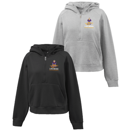 Lakewood High School Swimming & Diving Ladies 1/2-Zip Hoodie (S165)