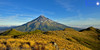 Taranaki from Pouakai peak at dusk