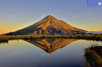 Taranaki From Pouakai Tarn 50x75cm Aluminium Print