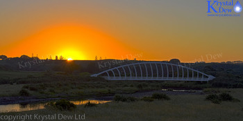 Sunrise Over Te Rewarewa Bridge