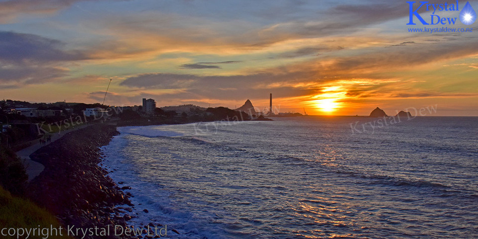 Sunset From The New Plymouth Foreshore