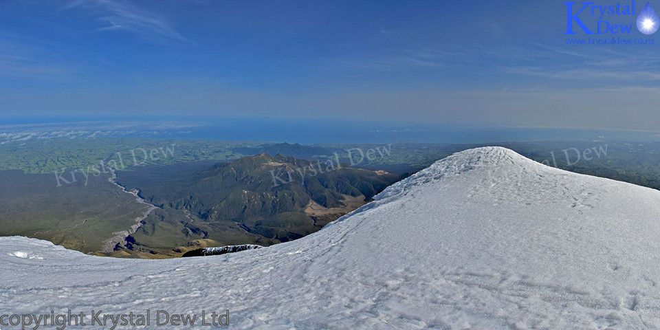 Pouakais From Summit Of Taranaki