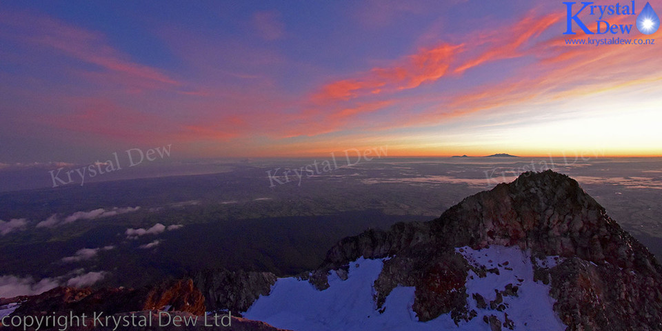 Sunrise From Summit of Taranaki