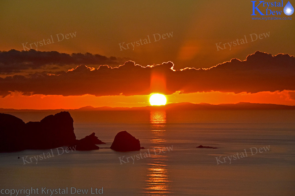 sunset from Glenfern Sanctuary looking over port Abercrombie