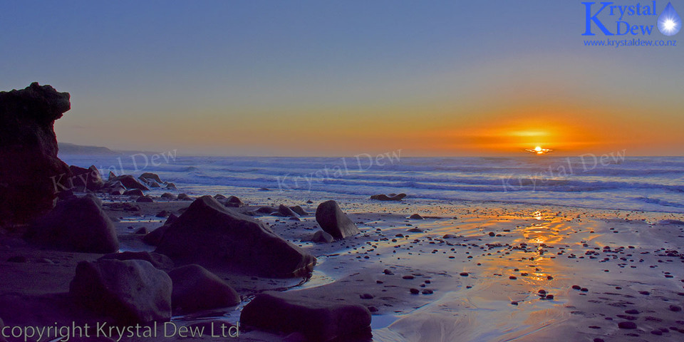 Sunset at back beach