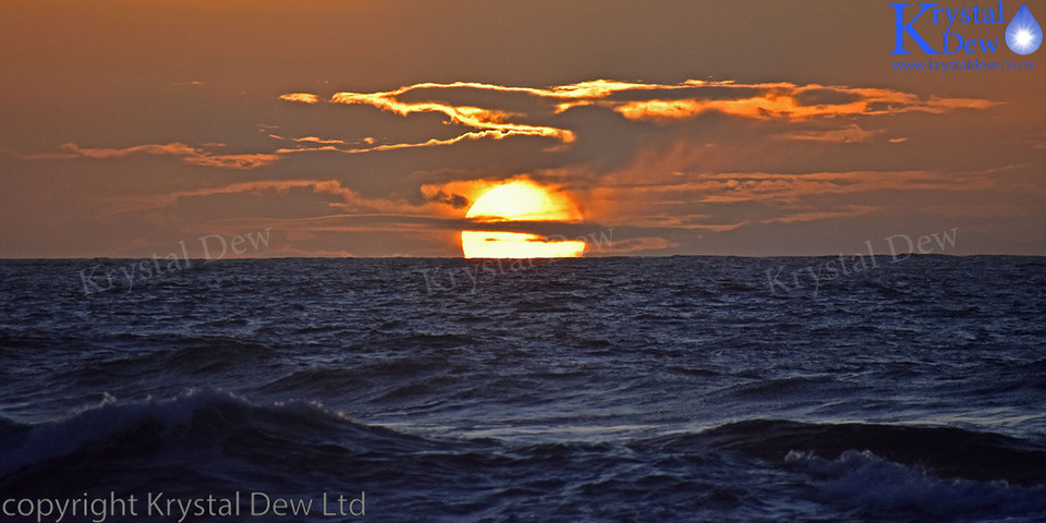 Sunset at back beach