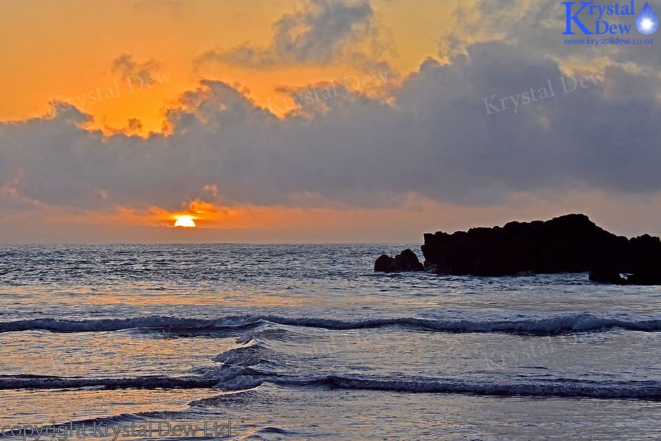 Sunset at back beach