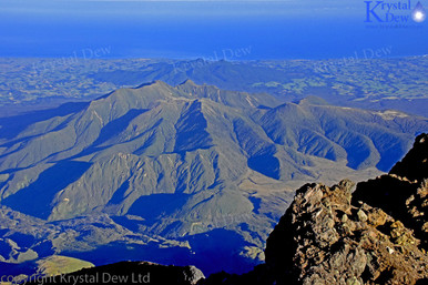 Pouakai and Kaitake Ranges From Summit Of Taranaki