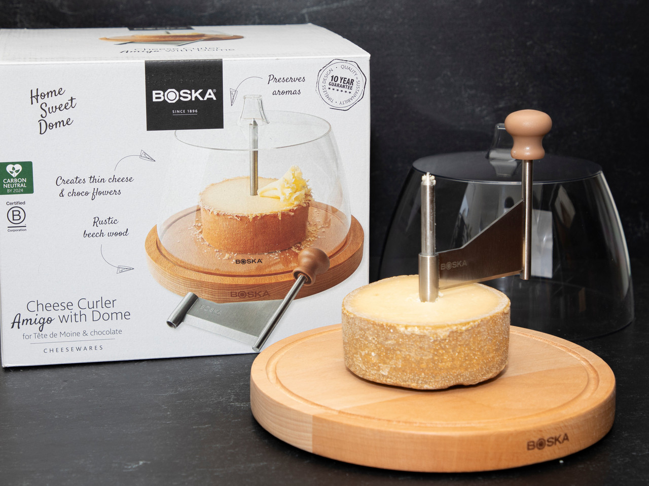 Boska Amiga Cheese Curler (Girolle) with Dome - Formaggio Kitchen
