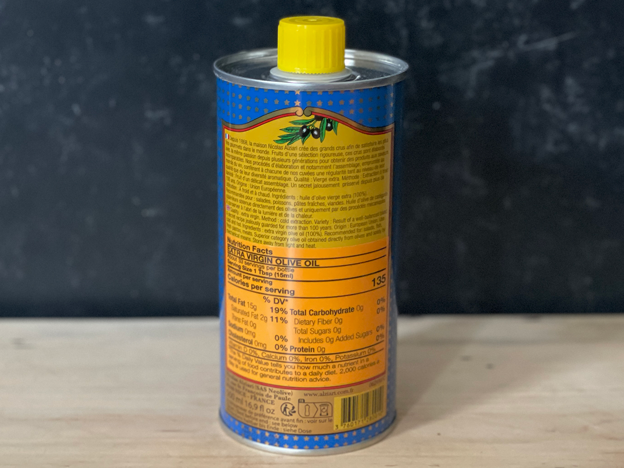 Alziari, Extra Virgin Olive Oil - 500ml tin - Formaggio Kitchen