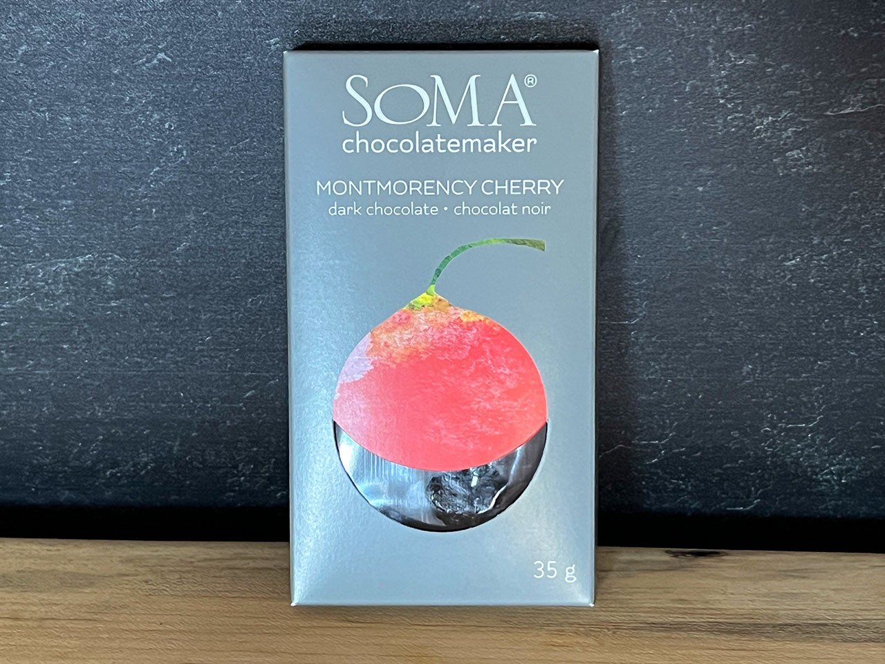 Soma, Mini Dark Chocolate Cherry Bar - 35g - Formaggio Kitchen