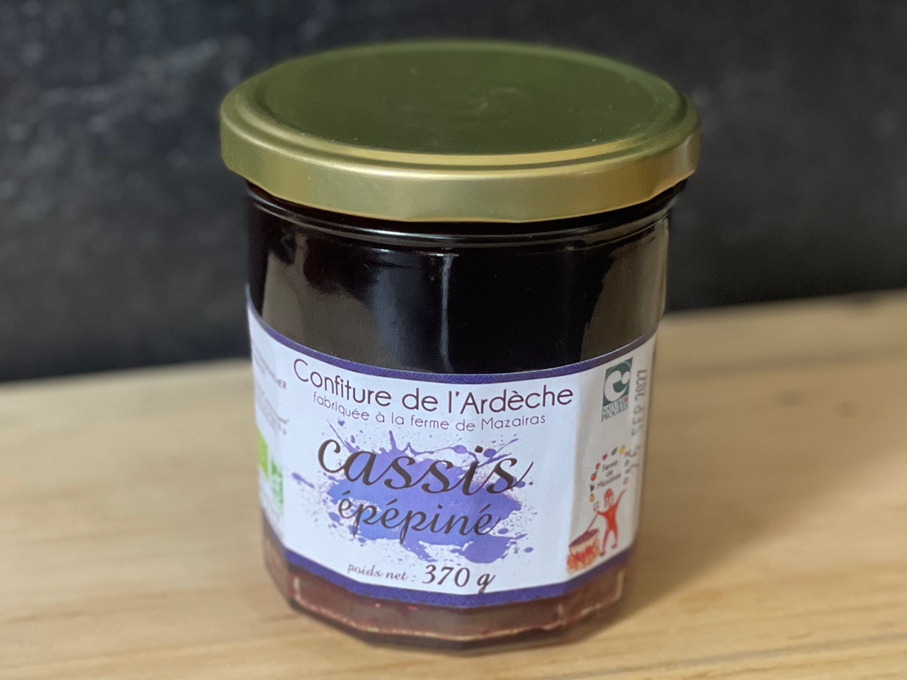 Ardèche Gelee Cassis (Black Currant Jelly) - 370g - Formaggio Kitchen