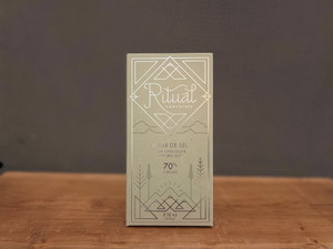 Ritual Fleur De Sel  Dark Chocolate with Sea Salt 70% Cacao - 60g Ritual Fleur De Sel  Dark Chocolate with Sea Salt 70% Cacao - 60g