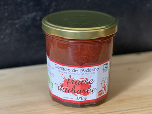 Ardèche Fraise Rhubarbe (Strawberry Rhubarb) Jam - 370g