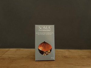 Soma Dark Chocolate Roasted Hazelnuts Bar - 35g Soma Dark Chocolate Roasted Hazelnuts Bar - 35g