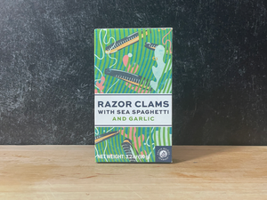 Porto Muiños, Razor Clams with Sea Spaghetti - 90g Porto Muiños, Razor Clams with Sea Spaghetti - 90g