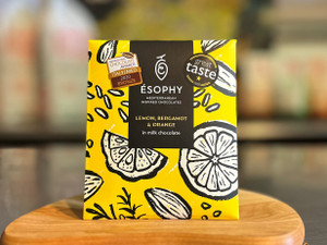 ÉSOPHY, Lemon, Bergamot & Orange in Milk Chocolate - 50g ÉSOPHY, Lemon, Bergamot & Orange in Milk Chocolate - 50g