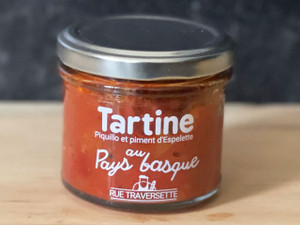 Rue Traversette Basque Tartine with Piquillo and Espelette Peppers - 105g Rue Traversette Basque Tartine with Piquillo and Espelette Peppers - 105g