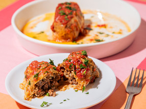 Braised Cabbage Rolls with Seasoned Beef Recipe