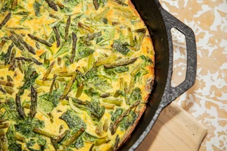 Asparagus Frittata with Ricotta and Lemon Recipe 