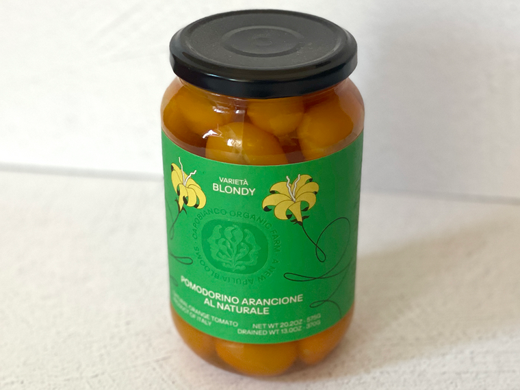 Capobianco Blondy Variety Orange Cherry Tomatoes in Brine - 575g