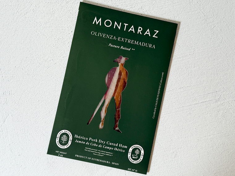 Montaraz Pre-Sliced Jamón Jamon de Cebo de Campo Ibérico - 2oz