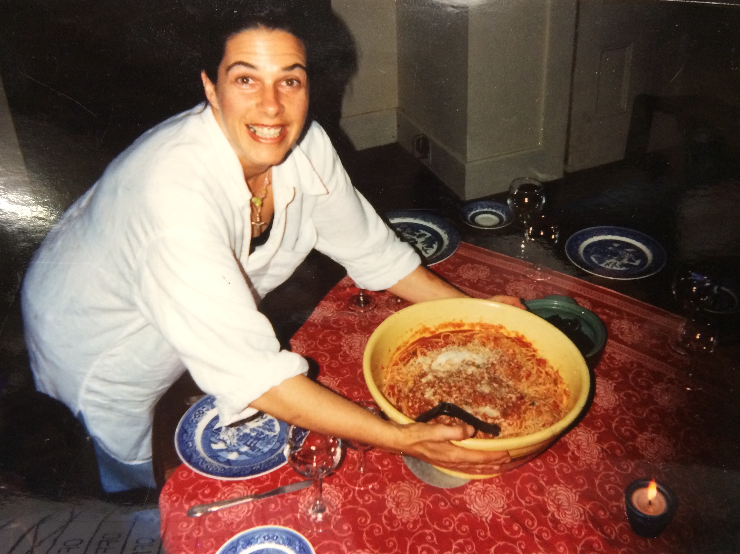 chef barbara lynch making pasta at the summer home